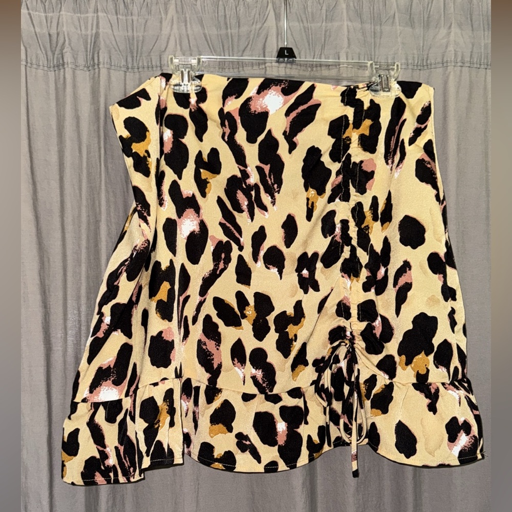 SHEIN Leopard Print Skirt - Black, Brown, Pink